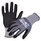Azusa Safety Coated Work Gloves, Nitrile/Polyurethane, Utra-Fine Micro-Foam, Palm Coating, Grey/Black, XL-10 DX1010 - alternate 1